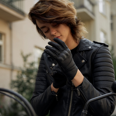 RĘKAWICE MOTOCYKLOWE | OZONE STICK II | DAMSKIE KRÓTKIE MIEJSKIE + GRATIS