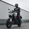 KURTKA MOTOCYKLOWA | REBELHORN FIGHTER BLACK | MĘSKA SKÓRZANA SPORT + GRATIS