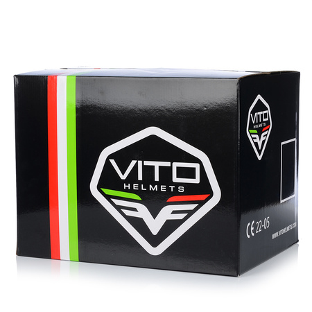 KASK MOTOCYKLOWY | VITO TIVOLI | OFF-ROAD ENDURO CROSS QUAD ATV CZARNY MATT