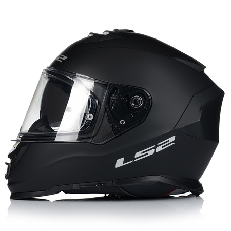 KASK MOTOCYKLOWY LS2 FF800 STORM II CZARNY MATT + ZŁOTA SZYBA LUSTRZANA