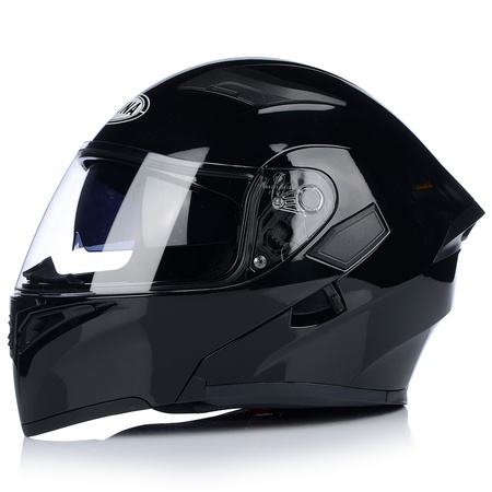 SZCZĘKOWY KASK MOTOCYKLOWY FLIP UP PODNOSZONA SZCZĘKA ECER 22.06 + BLENDA