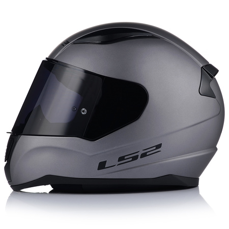 KASK MOTOCYKLOWY LS2 FF353 RAPID II SZARY MAT ECE 22.06 + CIEMNA SZYBA