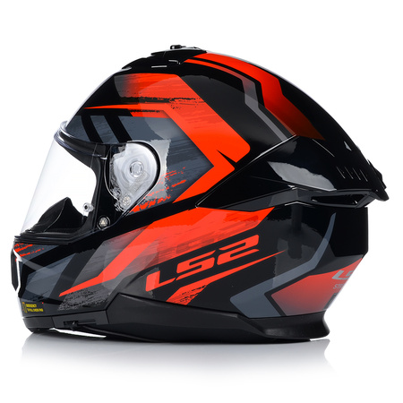 KASK MOTOCYKLOWY LS2 FF808 STREAM II FURY KEVLAR SYSTEM PINLOCK + BLENDA