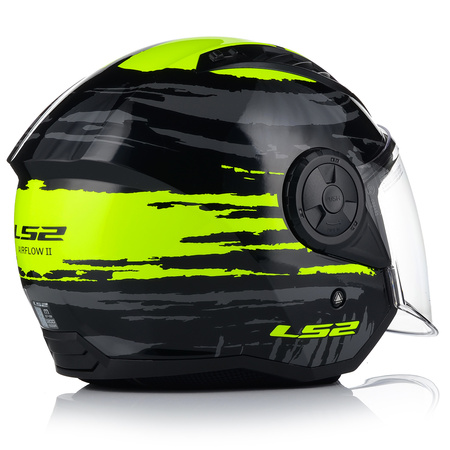 OTWARTY KASK MOTOCYKLOWY LS2 OF616 AIRFLOW II BRUSH LEKKI NA SKUTER CHOPPER