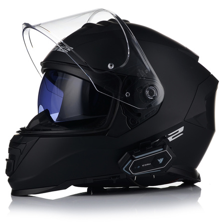 KASK MOTOCYKLOWY LS2 FF800 STORM II CZARNY MATT + INTERKOM VITO BLUETOOTH