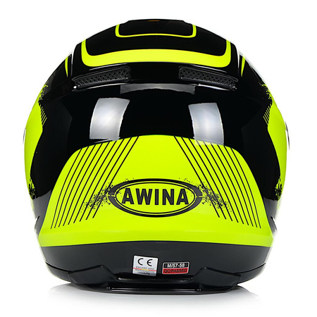 INTEGRALNY KASK MOTOCYKLOWY ZAMKNIĘTY NA MOTOR SKUTER AWINA POŁYSK 
