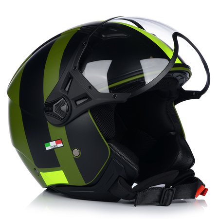 KASK MOTOCYKLOWY OTWARTY | VITO MODA RETRO MAT | SKUTER CHOPPER ECE 22.06