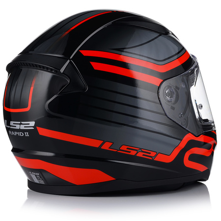 KASK MOTOCYKLOWY LS2 FF353 RAPID II CIRCUIT ECE 22.06 + TĘCZOWA SZYBA