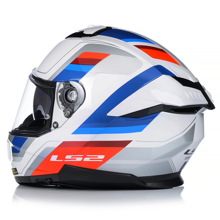 KASK MOTOCYKLOWY LS2 FF808 STREAM II VINTAGE KEVLAR SYSTEM PINLOCK + BLENDA