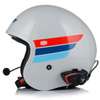 KASK MOTOCYKLOWY LS2 OF599 SPITFIRE RETRO BIAŁY + INTERKOM VITO BLUETOOTH