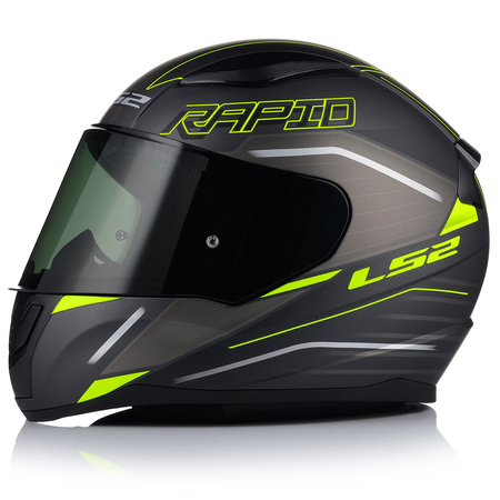 KASK MOTOCYKLOWY LS2 FF353 RAPID II ROKKU ECE 22.06 + PRZYCIEMNIANA SZYBA