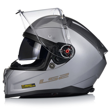 KASK MOTOCYKLOWY LS2 FF811 VECTOR II WŁÓKNO SZKLANE + PINLOCK + BLENDA