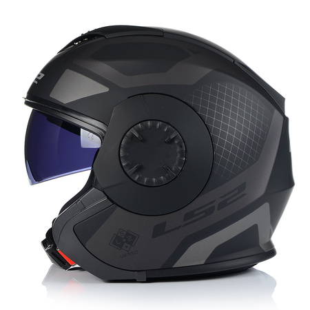 OTWARTY KASK MOTOCYKLOWY LS2 OF570 MAT 3w1 + DASZEK + SZYBA + BLENDA