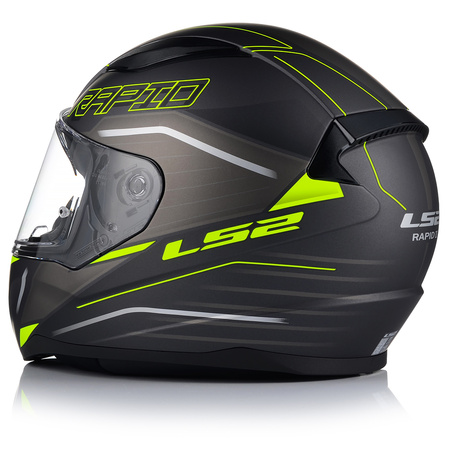 KASK MOTOCYKLOWY LS2 FF353 RAPID II ROKKU ECE 22.06 + ZŁOTA SZYBA