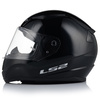 KASK MOTOCYKLOWY LS2 FF353 RAPID II CZARNY POŁYSK ECE 22.06 + TĘCZOWA SZYBA