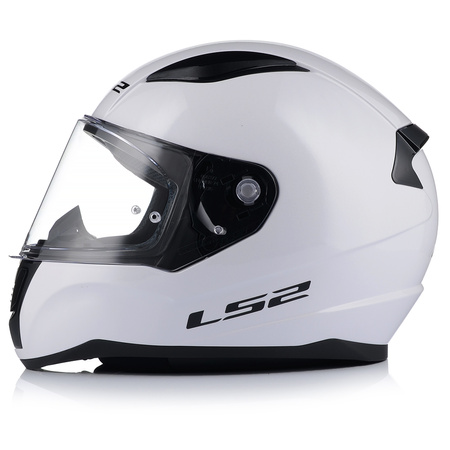 KASK MOTOCYKLOWY LS2 FF353 RAPID II BIAŁY POŁYSK + INTERKOM 1ST BLUETOOTH