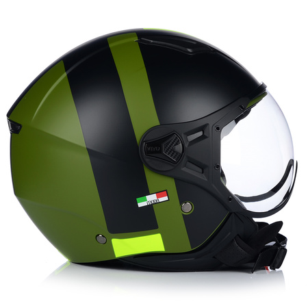 KASK MOTOCYKLOWY OTWARTY | VITO MODA RETRO MAT | SKUTER CHOPPER ECE 22.06