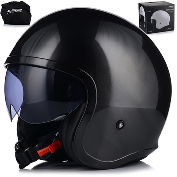KASK MOTOCYKLOWY LS2 OF599 SPITFIRE TITAN OTWARTY NA SKUTER CHOPPER +BLENDA