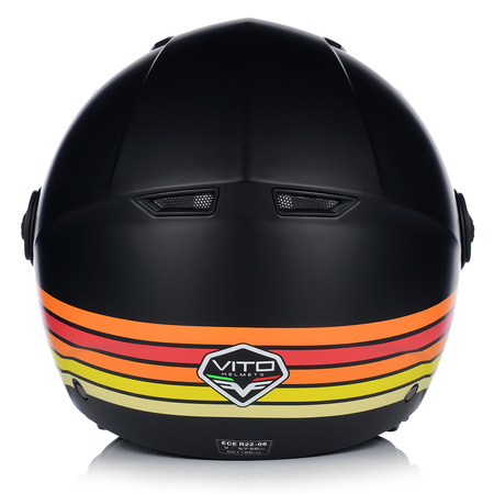 KASK MOTOCYKLOWY OTWARTY | VITO MODA RETRO MAT | SKUTER CHOPPER ECE 22.06