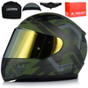 KASK MOTOCYKLOWY LS2 FF353 RAPID II THUNDER BIRDS 22.06 + ZŁOTA SZYBA