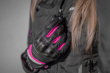 RĘKAWICE MOTOCYKLOWE | SHIMA RUSH LADY | KRÓTKIE DAMSKIE SKÓRA + GRATIS