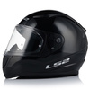 KASK MOTOCYKLOWY LS2 FF353 RAPID II CZARNY POŁYSK ECE 22.06 + LUSTRZANA SZYBA