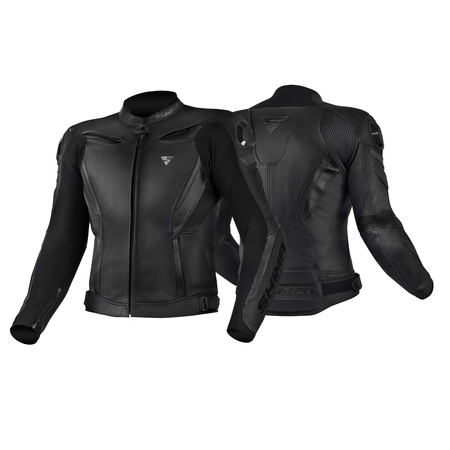 KURTKA MOTOCYKLOWA | SHIMA CHASE BLACK | MĘSKA SKÓRZANA SPORTOWA + GRATIS