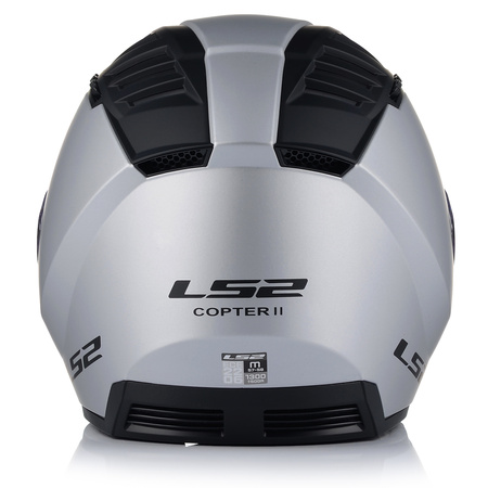 OTWARTY KASK MOTOCYKLOWY LS2 OF600 COOPTER II SZARY MATT 22.06 + BLENDA