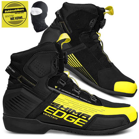 BUTY MOTOCYKLOWE | SHIMA EDGE VENT | KRÓTKIE MĘSKIE WENTYLOWANE + GRATISY