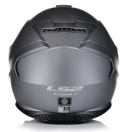 KASK MOTOCYKLOWY LS2 FF800 STORM II TITANUM + PINLOCK + BLENDA ECER 22.06