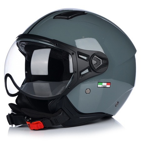 KASK MOTOCYKLOWY OTWARTY | VITO MODA NARDO GREY | SKUTER CHOPPER ECE 22.06