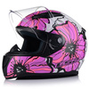 KASK MOTOCYKLOWY LS2 FF353 RAPID II POPPIES DAMSKI RÓŻOWY + CIEMNA SZYBA