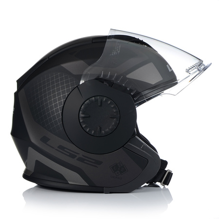 OTWARTY KASK MOTOCYKLOWY LS2 OF570 MAT 3w1 + DASZEK + SZYBA + BLENDA