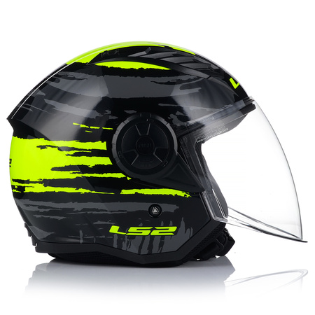 OTWARTY KASK MOTOCYKLOWY LS2 OF616 AIRFLOW II BRUSH LEKKI NA SKUTER CHOPPER