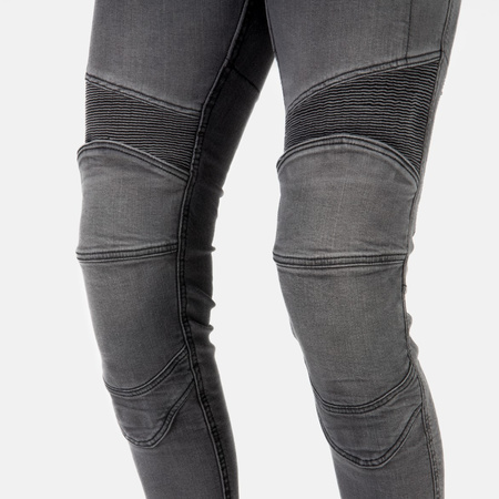 SPODNIE MOTOCYKLOWE | OZONE ROXY WASHED | DAMSKIE JEANSY SLIM FIT + GRATIS