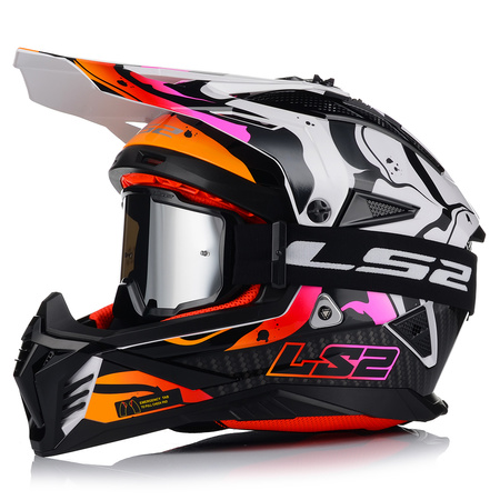 KASK MOTOCYKLOWY | LS2 MX708 FAST II + GOGLE | LEKKI ENDURO CROSS QUAD ATV
