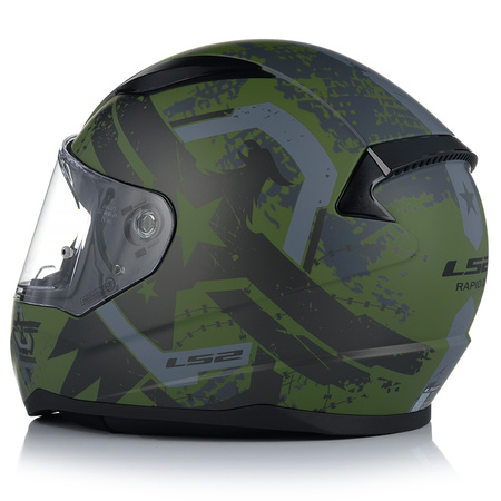 KASK MOTOCYKLOWY LS2 FF353 RAPID II THUNDER BIRDS 22.06 + NIEBIESKA SZYBA