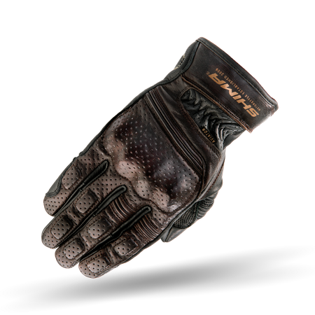 RĘKAWICE MOTOCYKLOWE | SHIMA AVIATOR DARK BROWN | MĘSKIE SKÓRZANE + GRATIS