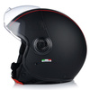 KASK MOTOCYKLOWY OTWARTY | VITO LORETO | CZARNY MAT SKUTER CHOPPER ECE 22.06