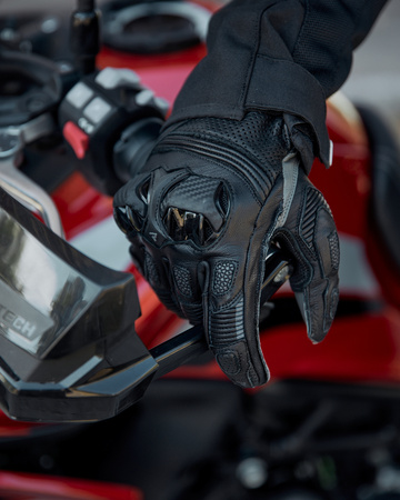 RĘKAWICE MOTOCYKLOWE | REBELHORN ST SHORT | MĘSKIE KRÓTKIE SKÓRZANE + GRATISY