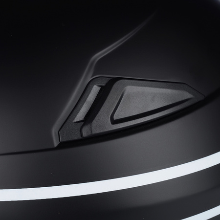 KASK MOTOCYKLOWY OTWARTY | VITO MODA MATT BLACK | SKUTER CHOPPER ECE 22.06 2XL