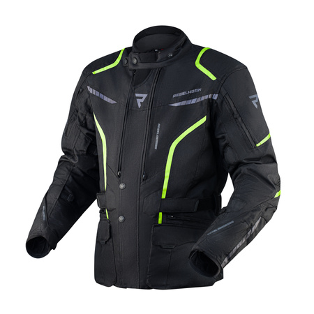 KURTKA MOTOCYKLOWA | REBELHORN HIKER III | TEKSTYLNA WODOODPORNA + GRATISY