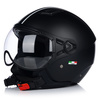 KASK MOTOCYKLOWY OTWARTY | VITO MODA MATT BLACK | SKUTER CHOPPER ECE 22.06 2XL
