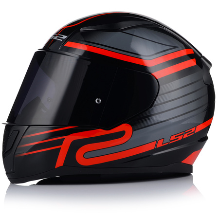 KASK MOTOCYKLOWY LS2 FF353 RAPID II CIRCUIT ECE 22.06 + CIEMNA SZYBA