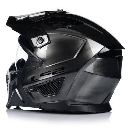 KASK MOTOCYKLOWY 4w1 LS2 OF606 JEANS ODPINANA SZCZĘKA + DASZEK + 2x SZYBA