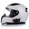 KASK MOTOCYKLOWY LS2 FF353 RAPID II BIAŁY POŁYSK + INTERKOM VITO BLUETOOTH