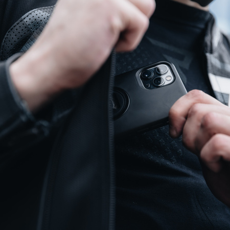 KURTKA MOTOCYKLOWA | REBELHORN VANDAL BLACK/WHT| MĘSKA SKÓRZANA + GRATISY
