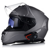 KASK MOTOCYKLOWY LS2 FF800 STORM II SZARY MATT + INTERKOM VITO BLUETOOTH