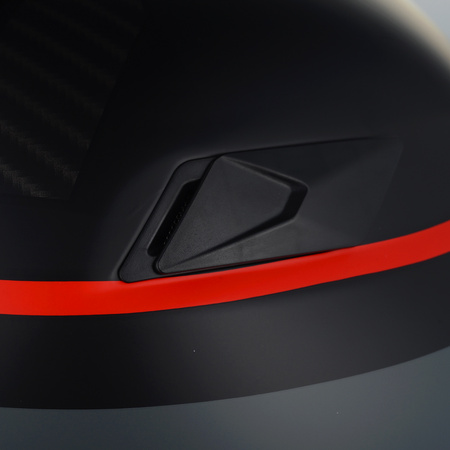 KASK MOTOCYKLOWY OTWARTY VITO LAVORI BLACK/RED XXL