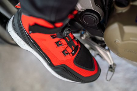BUTY MOTOCYKLOWE | SHIMA TAKESHI RED | KRÓTKIE MĘSKIE SNEAKERSY + GRATISY